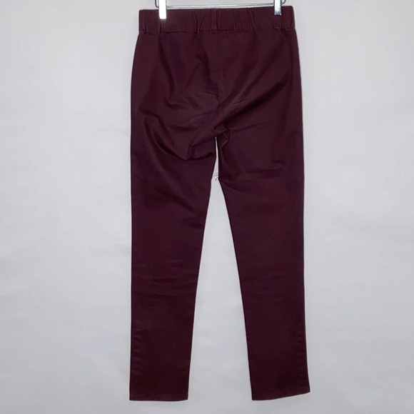 Soft Surroundings Colorful Metro Leggings with Ankle Snaps in Burgundy - Small - Picture 6 of 8